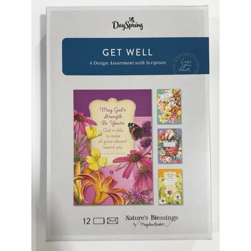 DaySpring Christian Greeting Card‎ Assortment + Scripture Shareable's & Card Box